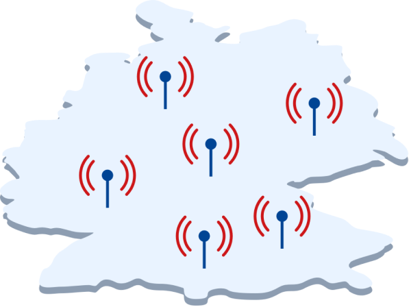 Netzabdeckung Karte